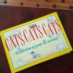 VTG 1986 copy of "Cats Cats Cats," book of cat cartoons, cat lover, funny books